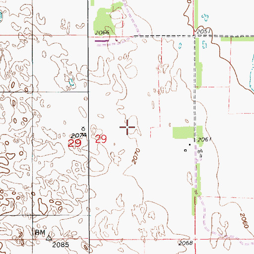 Topographic Map of Beaver Election Precinct (historical), NE