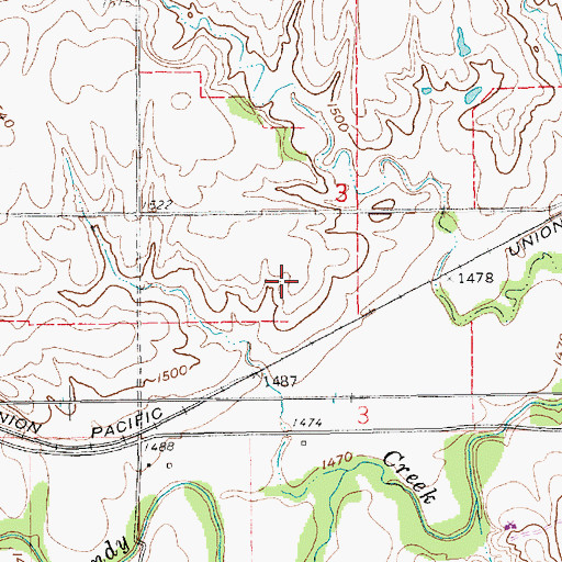 Topographic Map of Belvidere Election Precinct (historical), NE