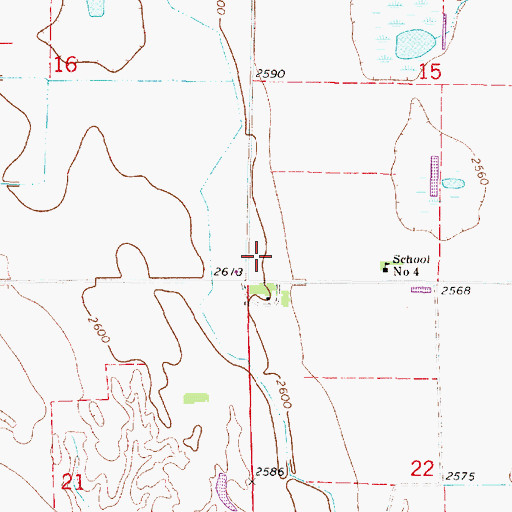 Topographic Map of Bethel Election Precinct, NE