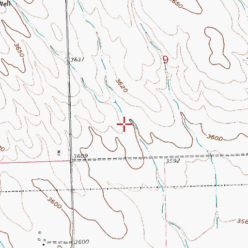 Topographic Map of Big Springs Election Precinct, NE