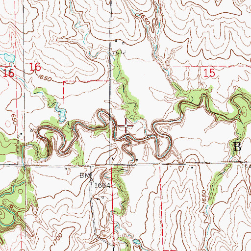 Topographic Map of Blaine Election Precinct (historical), NE