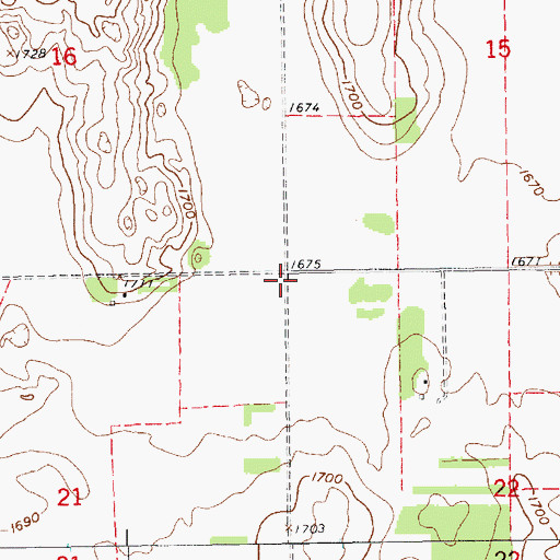 Topographic Map of Blaine Election Precinct, NE