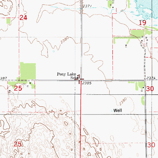 Topographic Map of Blaine Election Precinct, NE