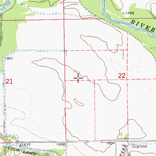 Topographic Map of Bostwick Election Precinct (historical), NE