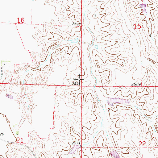 Topographic Map of Brace Election Precinct, NE