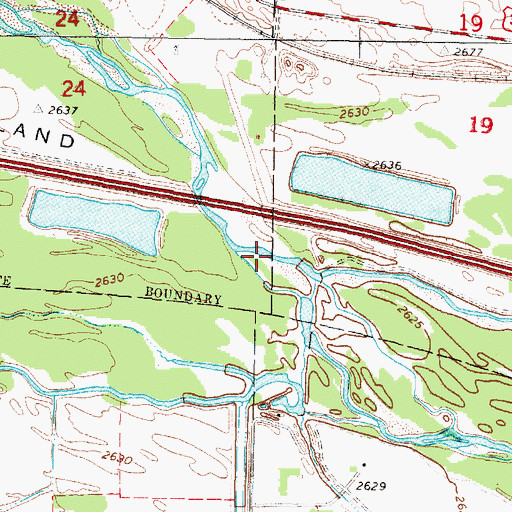 Topographic Map of Brady Election Precinct, NE