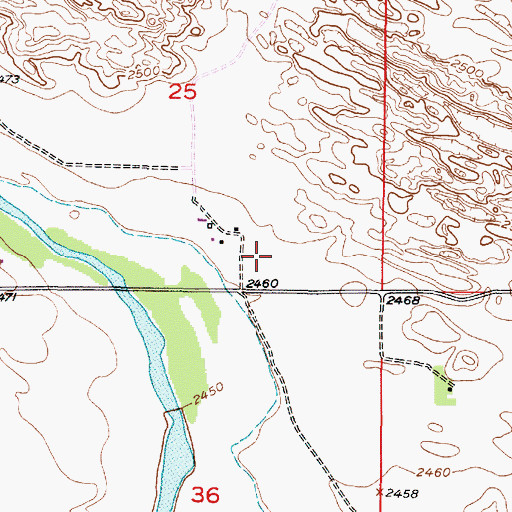 Topographic Map of Brewster Election Precinct, NE