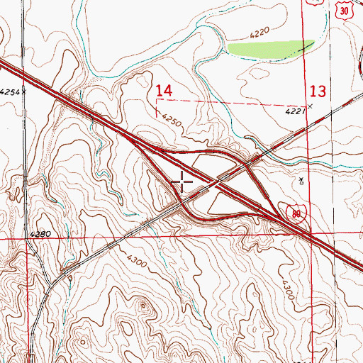 Topographic Map of Brownson Election Precinct (historical), NE