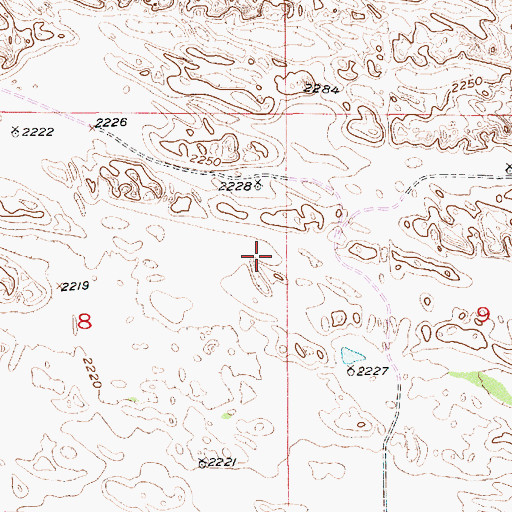 Topographic Map of Bryan Election Precinct, NE