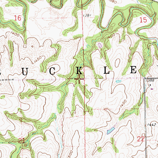 Topographic Map of Buckley Election Precinct, NE