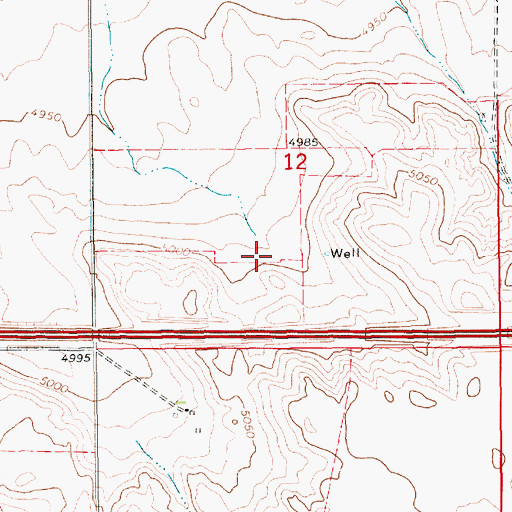 Topographic Map of Bushnell Election Precinct, NE