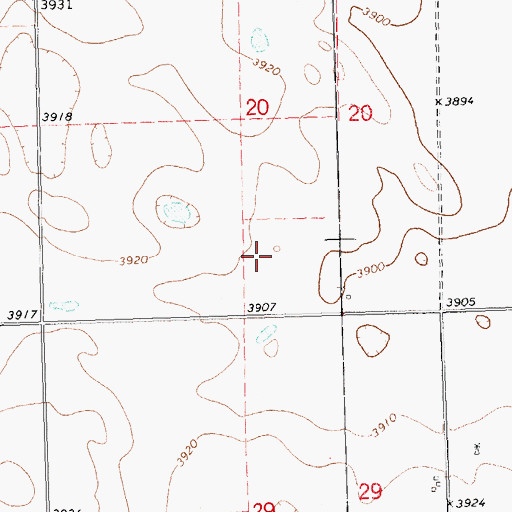 Topographic Map of Chappell Election Precinct, NE