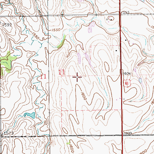 Topographic Map of Chester-Stoddard Election Precinct (historical), NE