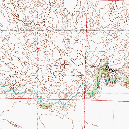 Topographic Map of Cody Election Precinct, NE