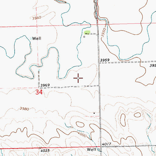 Topographic Map of Colton Election Precinct (historical), NE