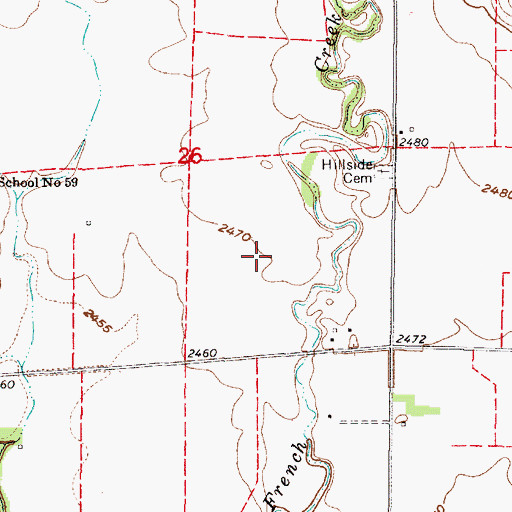 Topographic Map of Coyote Election Precinct, NE