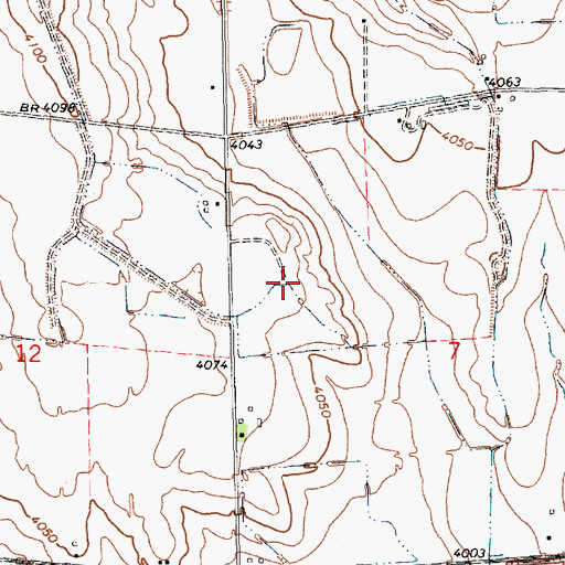 Topographic Map of Dewey Tabor Election Precinct, NE