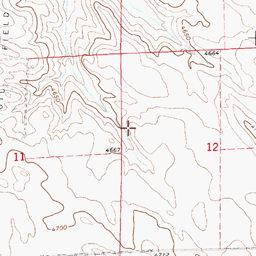 Topographic Map of Dix Election Precinct, NE