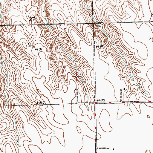 Topographic Map of Dorsey Election Precinct (historical), NE