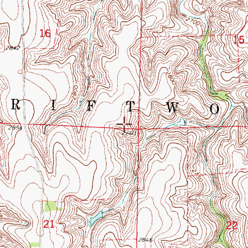 Topographic Map of Driftwood Election Precinct, NE