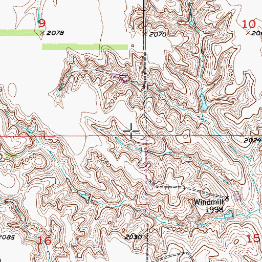 Topographic Map of Dublin-Bonanza Election Precinct, NE
