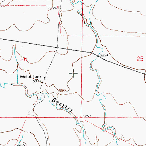 Topographic Map of The Gap, CO
