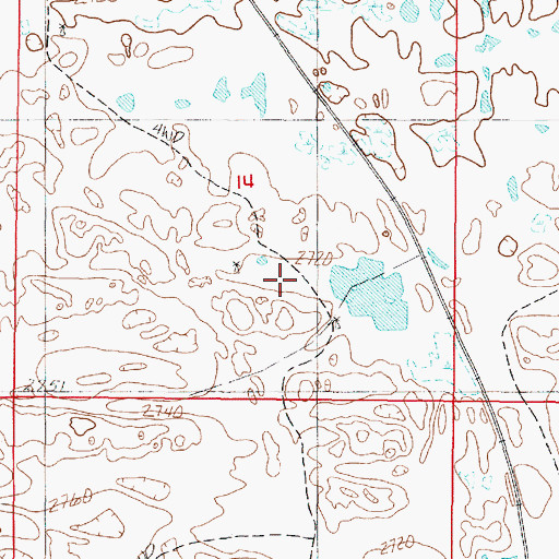 Topographic Map of Dunning Election Precinct, NE