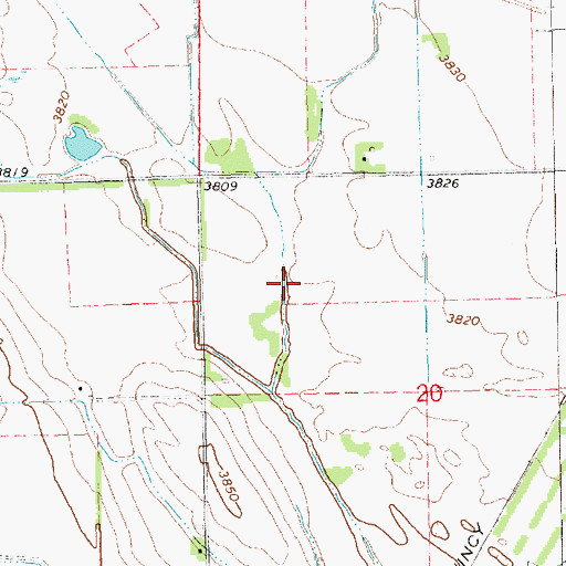 Topographic Map of East Bayard Election Precinct, NE