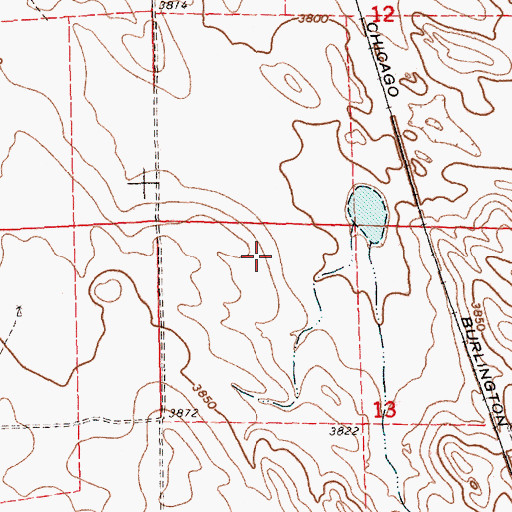Topographic Map of East Camp Clarke Election Precinct, NE