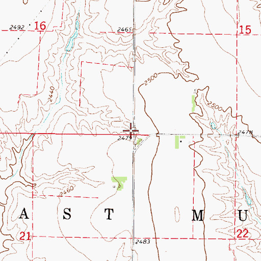 Topographic Map of East Muddy Election Precinct, NE