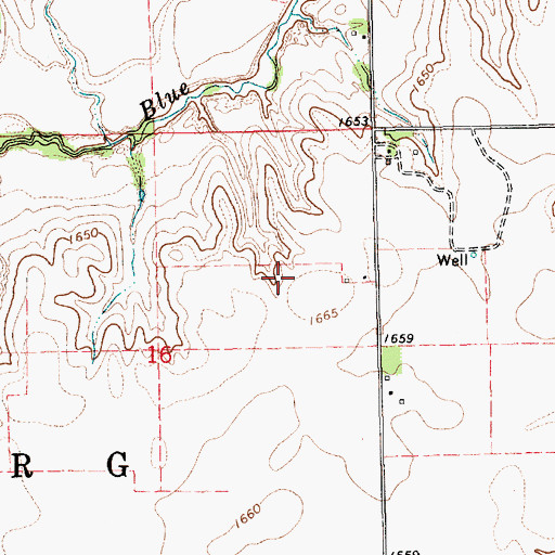 Topographic Map of East Stromsburg Election Precinct, NE