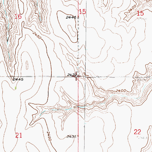 Topographic Map of East Valley Election Precinct, NE
