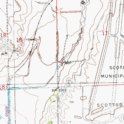 Topographic Map of East Winters Creek Election Precinct, NE