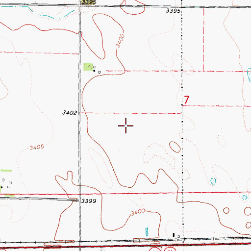 Topographic Map of Eckery Election Precinct (historical), NE
