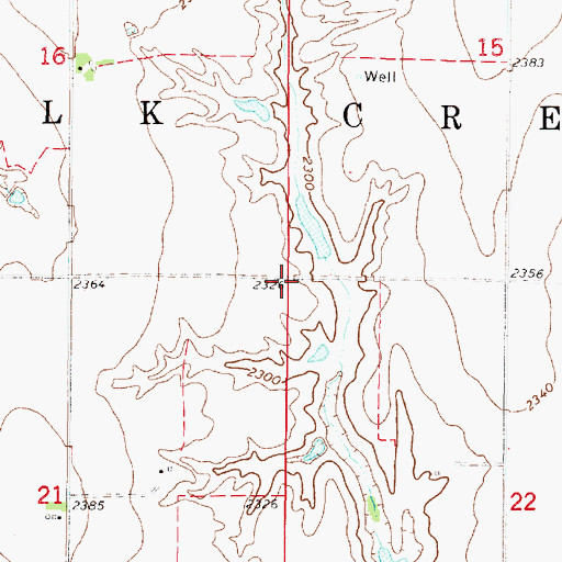 Topographic Map of Elk Creek Election Precinct, NE