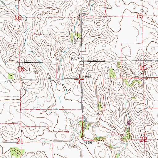 Topographic Map of Fairview Election Precinct, NE