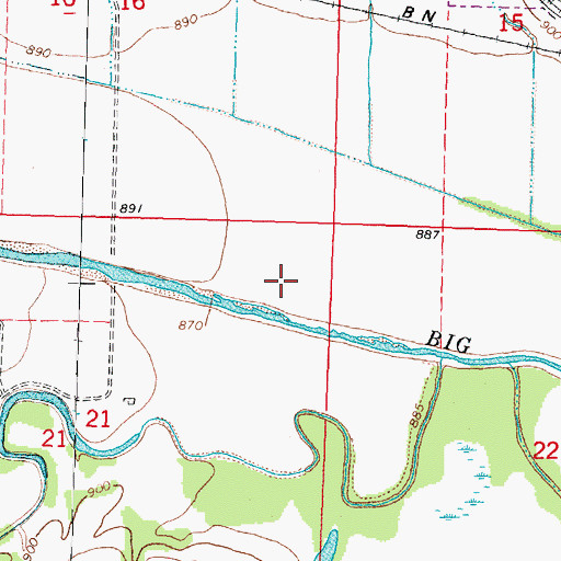 Topographic Map of Falls City Election Precinct, NE