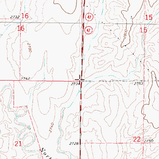 Topographic Map of Farnam Election Precinct, NE