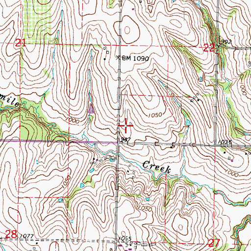 Topographic Map of Four Mile Election Precinct, NE