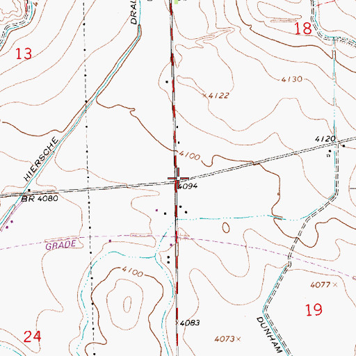 Topographic Map of Funston Election Precinct, NE