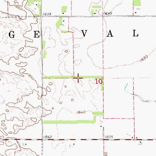 Topographic Map of Gage Valley Election Precinct, NE