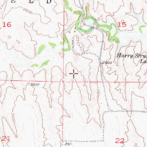 Topographic Map of Garfield Election Precinct, NE