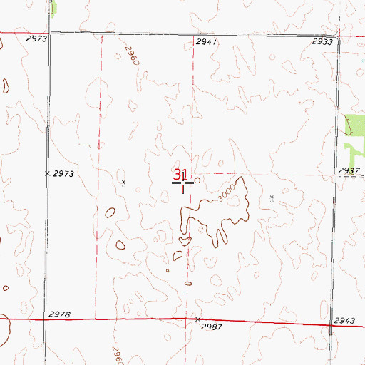 Topographic Map of Garfield Election Precinct (historical), NE