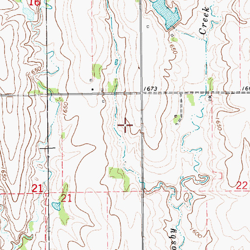 Topographic Map of Garfield Election Precinct (historical), NE