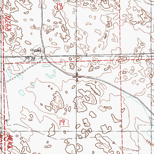 Topographic Map of Gilchrist Election Precinct, NE