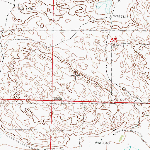 Topographic Map of Gillaspie Election Precinct, NE