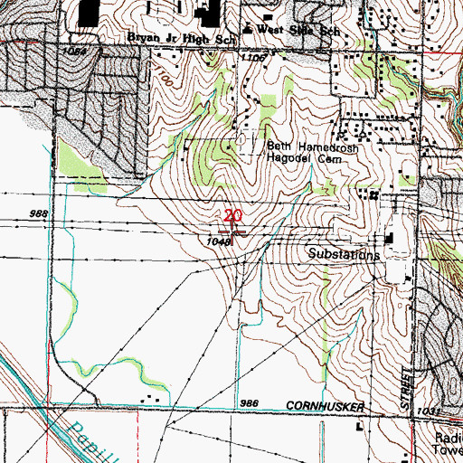 Topographic Map of Gilmore III Election Precinct (historical), NE