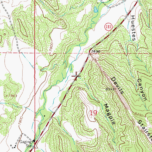 Topographic Map of Magpie Canyon, CO