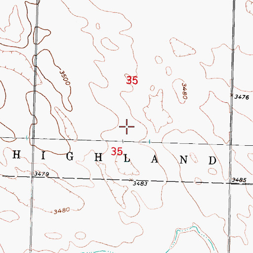 Topographic Map of Grant Election Precinct (historical), NE