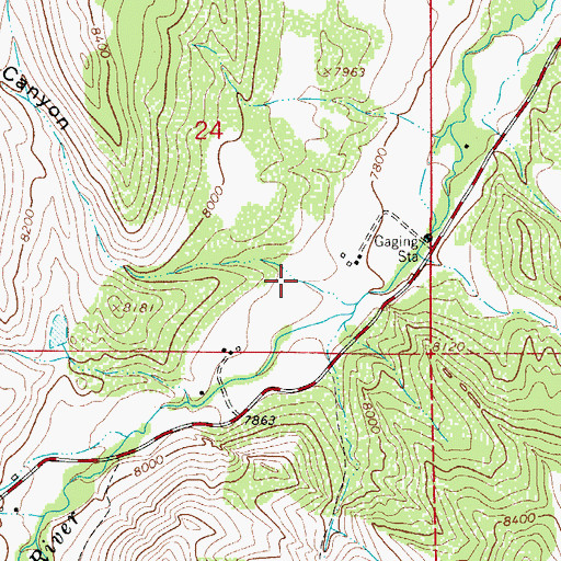 Topographic Map of Coleman Canyon, CO